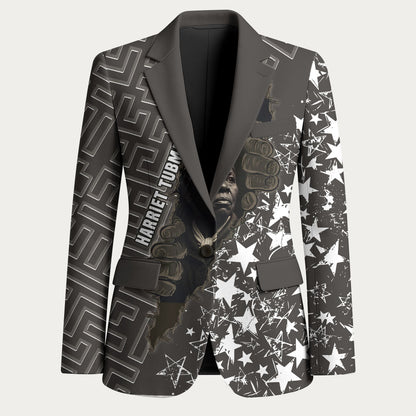 Harriet Tubman Underground Railroad Blazer Fearless In The Dark - Civil Rights Hero Vintage Art