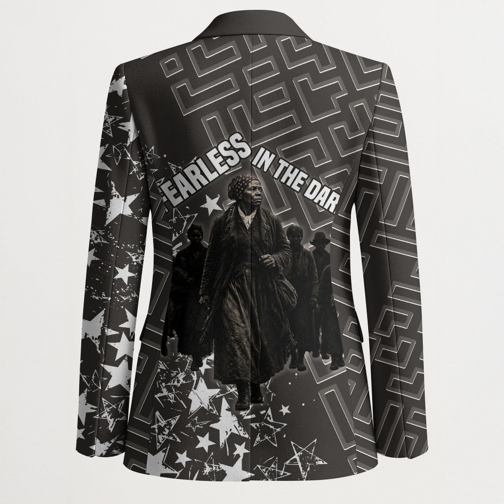 Harriet Tubman Underground Railroad Blazer Fearless In The Dark - Civil Rights Hero Vintage Art