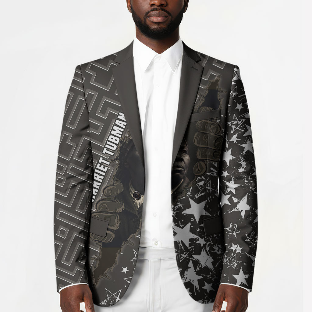 Harriet Tubman Underground Railroad Blazer Fearless In The Dark - Civil Rights Hero Vintage Art