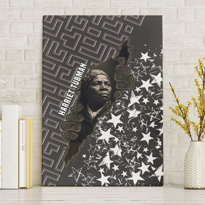 Harriet Tubman Underground Railroad Canvas Wall Art Fearless In The Dark - Civil Rights Hero Vintage Art