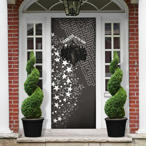 Harriet Tubman Underground Railroad Door Cover Fearless In The Dark - Civil Rights Hero Vintage Art
