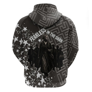 Harriet Tubman Underground Railroad Hoodie Fearless In The Dark - Civil Rights Hero Vintage Art