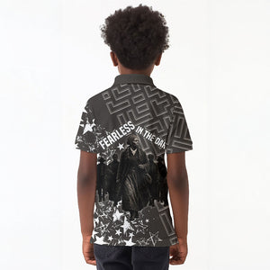 Harriet Tubman Underground Railroad Kid Polo Shirt Fearless In The Dark - Civil Rights Hero Vintage Art
