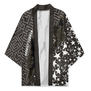 Harriet Tubman Underground Railroad Kimono Fearless In The Dark - Civil Rights Hero Vintage Art