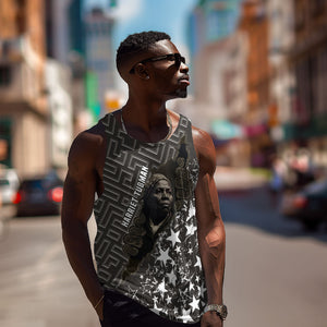 Harriet Tubman Underground Railroad Men Tank Top Fearless In The Dark - Civil Rights Hero Vintage Art