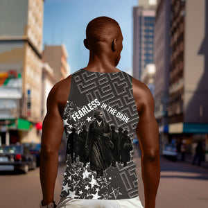 Harriet Tubman Underground Railroad Men Tank Top Fearless In The Dark - Civil Rights Hero Vintage Art