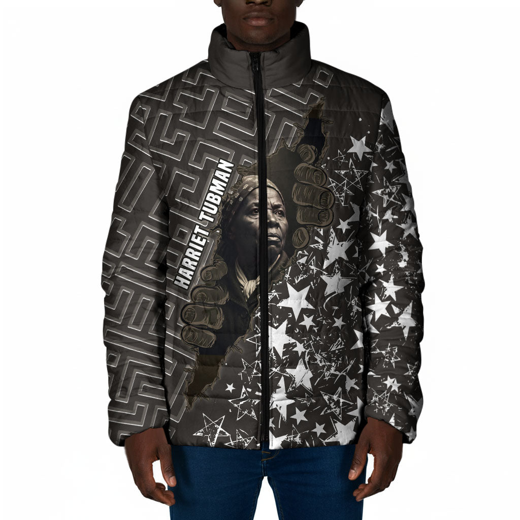 Harriet Tubman Underground Railroad Padded Jacket Fearless In The Dark - Civil Rights Hero Vintage Art