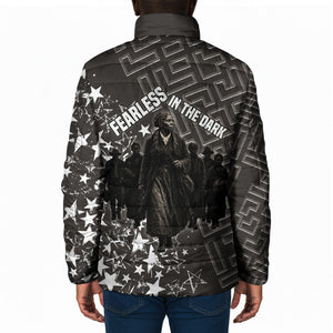 Harriet Tubman Underground Railroad Padded Jacket Fearless In The Dark - Civil Rights Hero Vintage Art