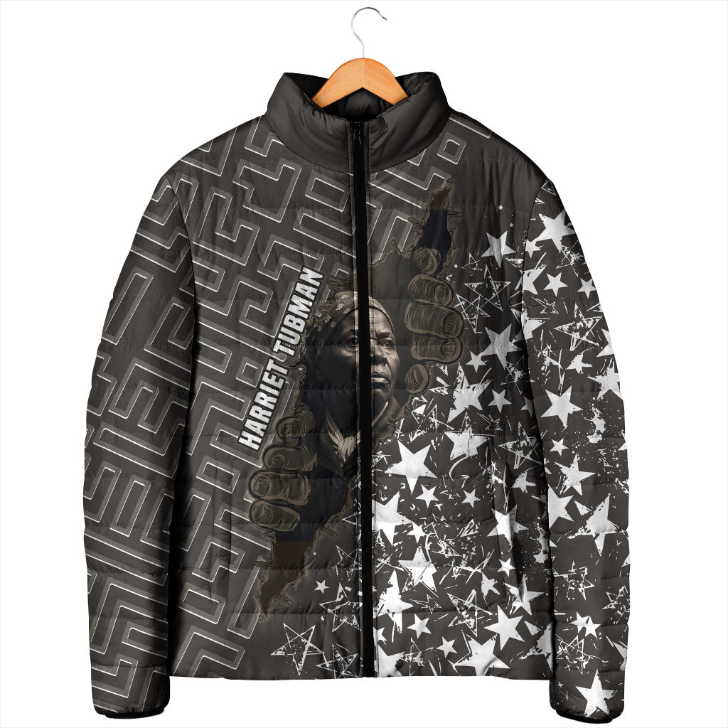 Harriet Tubman Underground Railroad Padded Jacket Fearless In The Dark - Civil Rights Hero Vintage Art