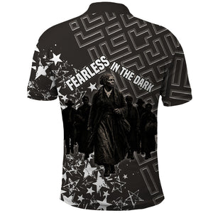 Harriet Tubman Underground Railroad Polo Shirt Fearless In The Dark - Civil Rights Hero Vintage Art