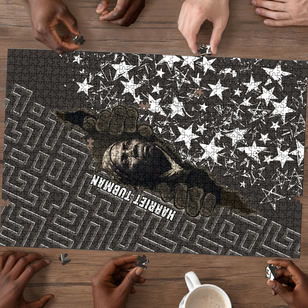 Harriet Tubman Underground Railroad Puzzle Fearless In The Dark - Civil Rights Hero Vintage Art