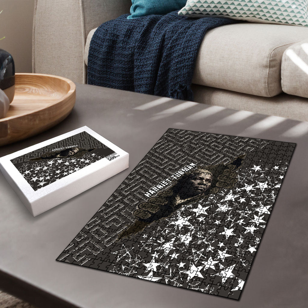 Harriet Tubman Underground Railroad Puzzle Fearless In The Dark - Civil Rights Hero Vintage Art