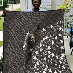 Harriet Tubman Underground Railroad Quilt Fearless In The Dark - Civil Rights Hero Vintage Art