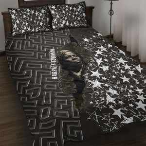Harriet Tubman Underground Railroad Quilt Bed Set Fearless In The Dark - Civil Rights Hero Vintage Art