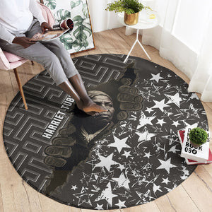 Harriet Tubman Underground Railroad Round Carpet Fearless In The Dark - Civil Rights Hero Vintage Art