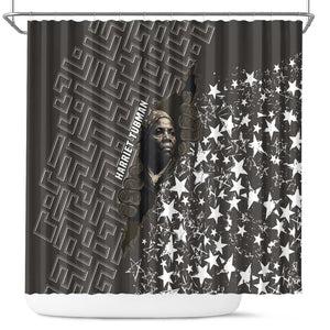 Harriet Tubman Underground Railroad Shower Curtain Fearless In The Dark - Civil Rights Hero Vintage Art