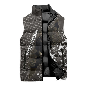 Harriet Tubman Underground Railroad Sleeveless Puffer Jacket Fearless In The Dark - Civil Rights Hero Vintage Art