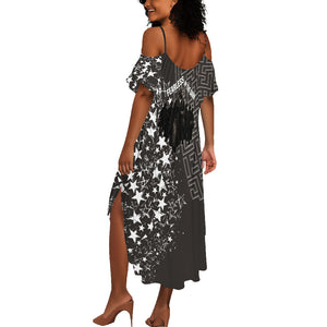 Harriet Tubman Underground Railroad Summer Maxi Dress Fearless In The Dark - Civil Rights Hero Vintage Art