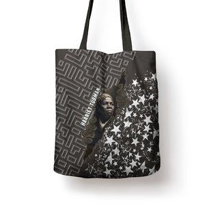 Harriet Tubman Underground Railroad Tote Bag Fearless In The Dark - Civil Rights Hero Vintage Art
