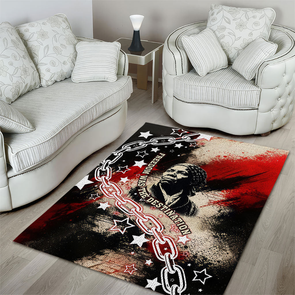 Freedom Fighter Harriet Tubman Area Rug Freedom Was The Destination 1822