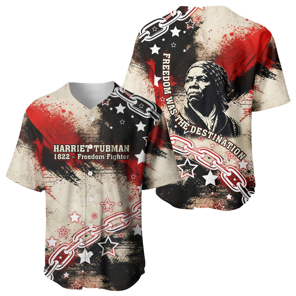 Freedom Fighter Harriet Tubman Baseball Jersey Freedom Was The Destination 1822