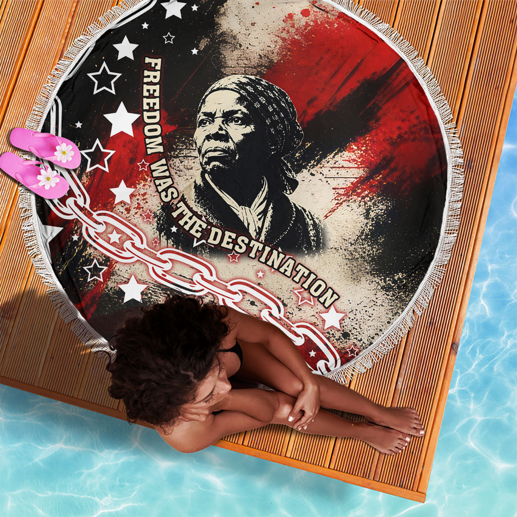 Freedom Fighter Harriet Tubman Beach Blanket Freedom Was The Destination 1822