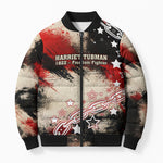 Freedom Fighter Harriet Tubman Bomber Puffer Jacket Freedom Was The Destination 1822