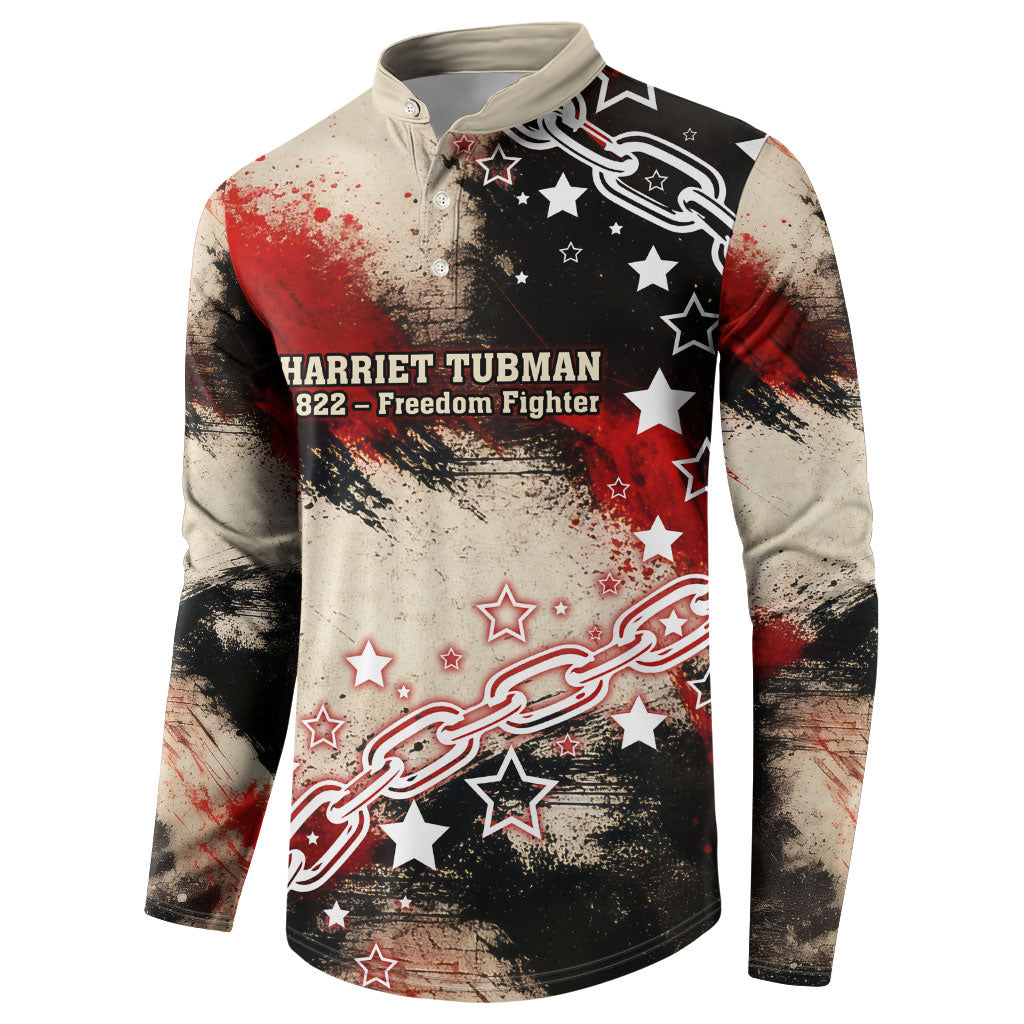 Freedom Fighter Harriet Tubman Button Sweatshirt Freedom Was The Destination 1822