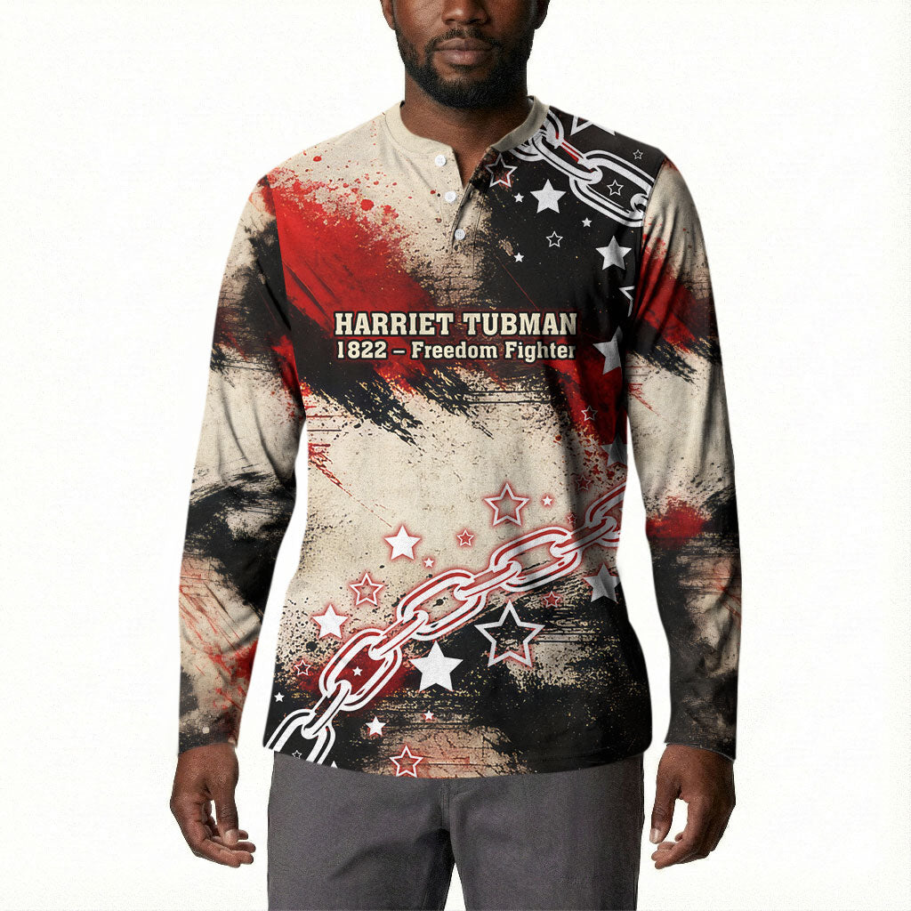 Freedom Fighter Harriet Tubman Button Sweatshirt Freedom Was The Destination 1822