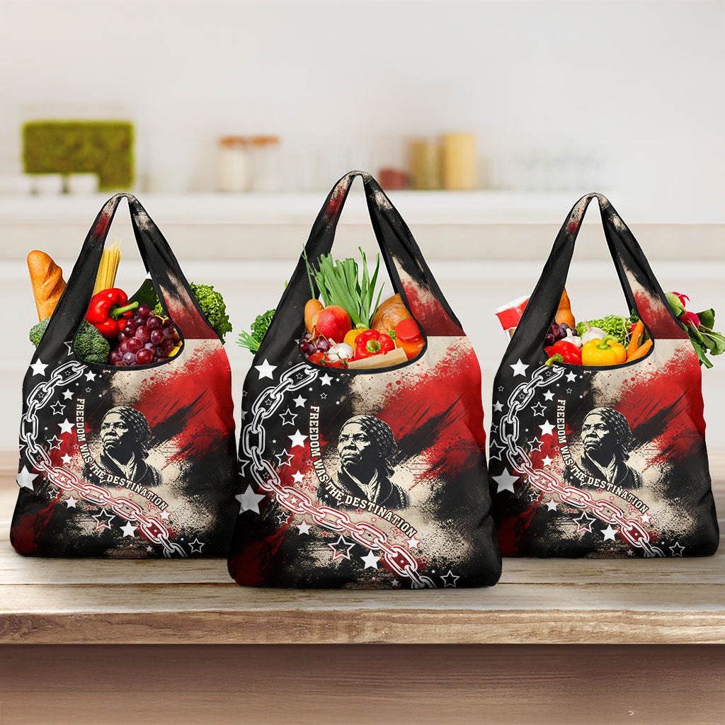 Freedom Fighter Harriet Tubman Grocery Bag Freedom Was The Destination 1822