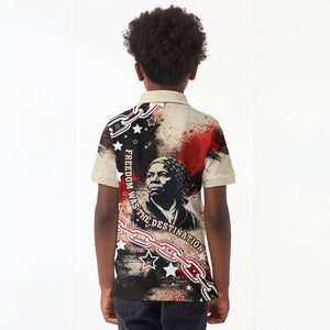 Freedom Fighter Harriet Tubman Kid Polo Shirt Freedom Was The Destination 1822