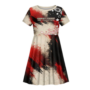 Freedom Fighter Harriet Tubman Kid Short Sleeve Dress Freedom Was The Destination 1822