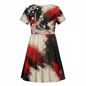 Freedom Fighter Harriet Tubman Kid Short Sleeve Dress Freedom Was The Destination 1822
