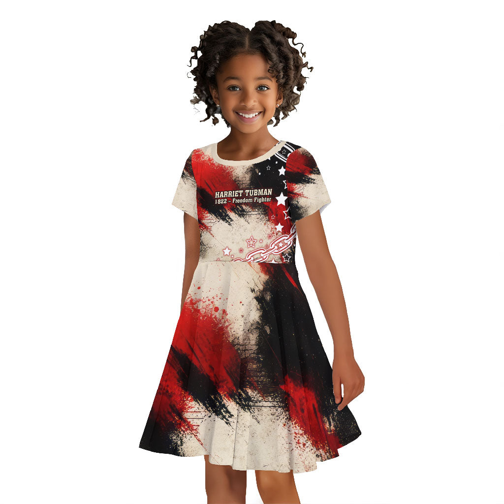 Freedom Fighter Harriet Tubman Kid Short Sleeve Dress Freedom Was The Destination 1822