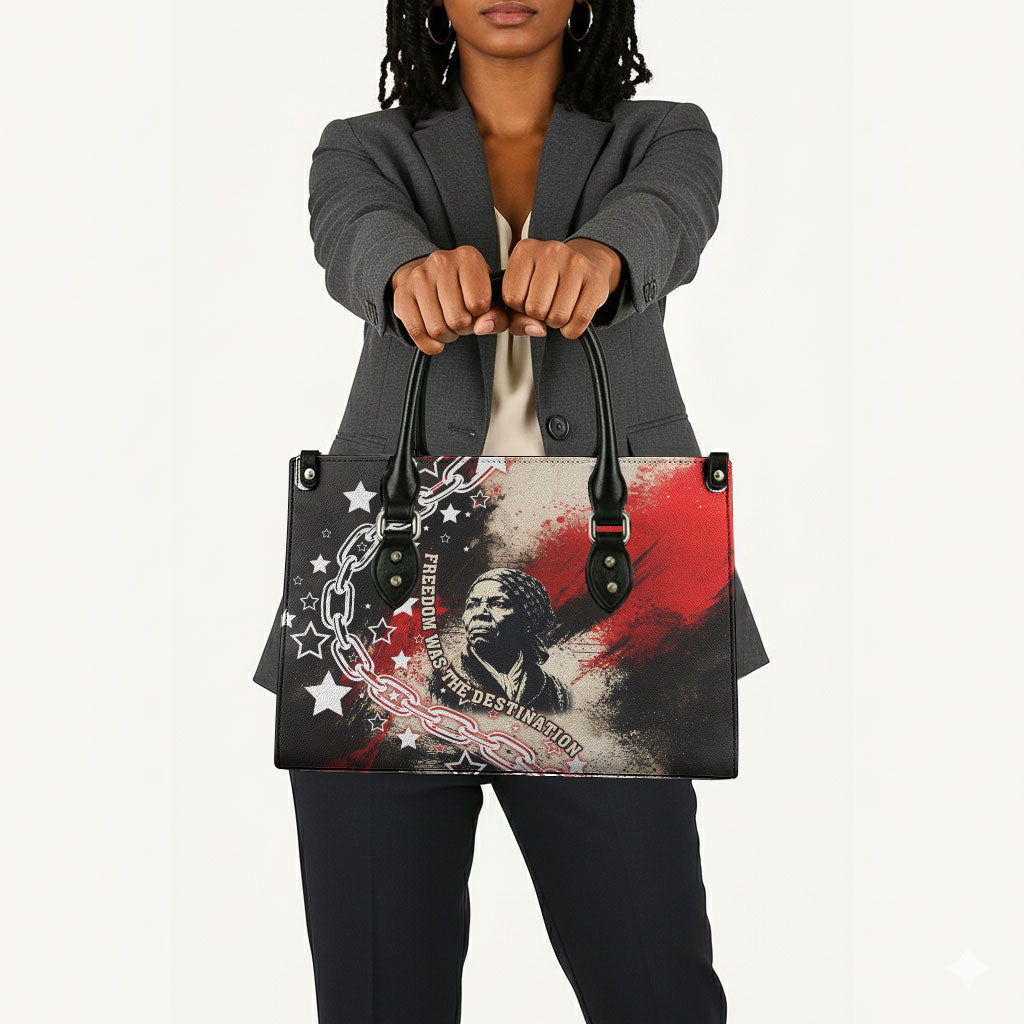 Freedom Fighter Harriet Tubman Leather Bag Freedom Was The Destination 1822