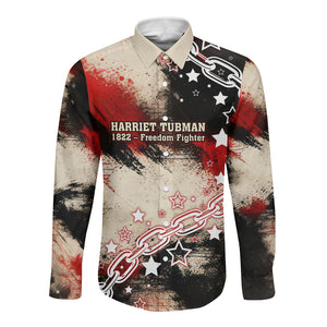 Freedom Fighter Harriet Tubman Long Sleeve Button Shirt Freedom Was The Destination 1822