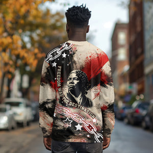 Freedom Fighter Harriet Tubman Long Sleeve Shirt Freedom Was The Destination 1822