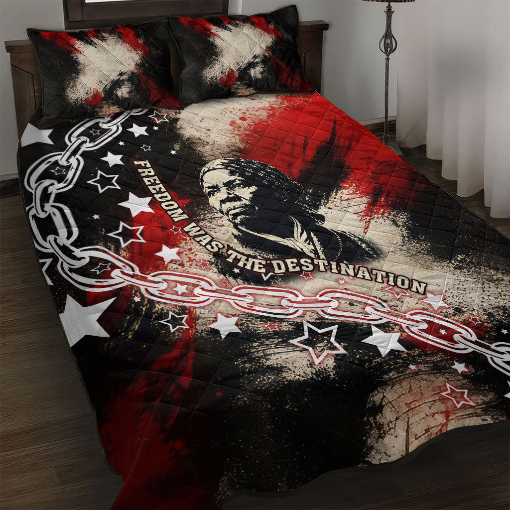 Freedom Fighter Harriet Tubman Quilt Bed Set Freedom Was The Destination 1822