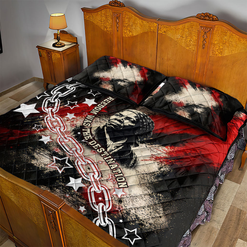 Freedom Fighter Harriet Tubman Quilt Bed Set Freedom Was The Destination 1822