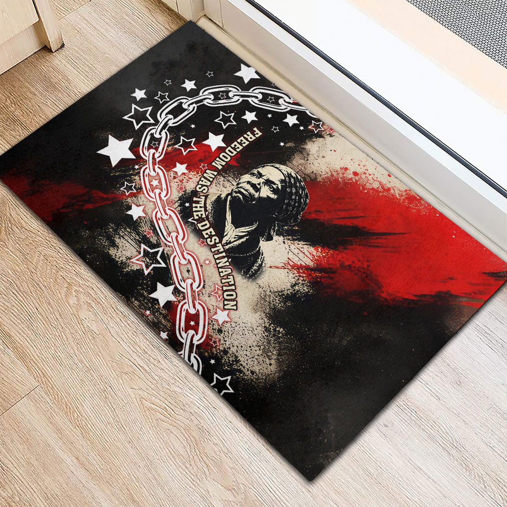 Freedom Fighter Harriet Tubman Rubber Doormat Freedom Was The Destination 1822