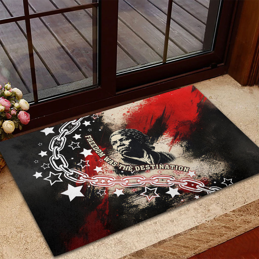 Freedom Fighter Harriet Tubman Rubber Doormat Freedom Was The Destination 1822
