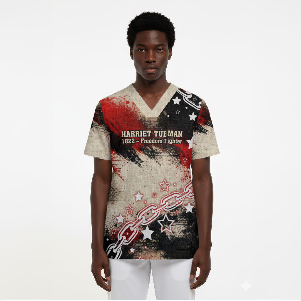 Freedom Fighter Harriet Tubman Scrub Top Freedom Was The Destination 1822