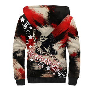 Freedom Fighter Harriet Tubman Sherpa Hoodie Freedom Was The Destination 1822