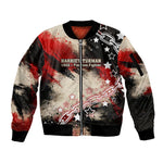Freedom Fighter Harriet Tubman Sleeve Zip Bomber Jacket Freedom Was The Destination 1822