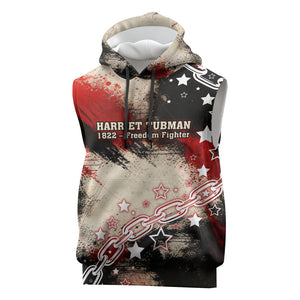 Freedom Fighter Harriet Tubman Sleeveless Hoodie Freedom Was The Destination 1822