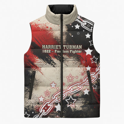 Freedom Fighter Harriet Tubman Sleeveless Puffer Jacket Freedom Was The Destination 1822