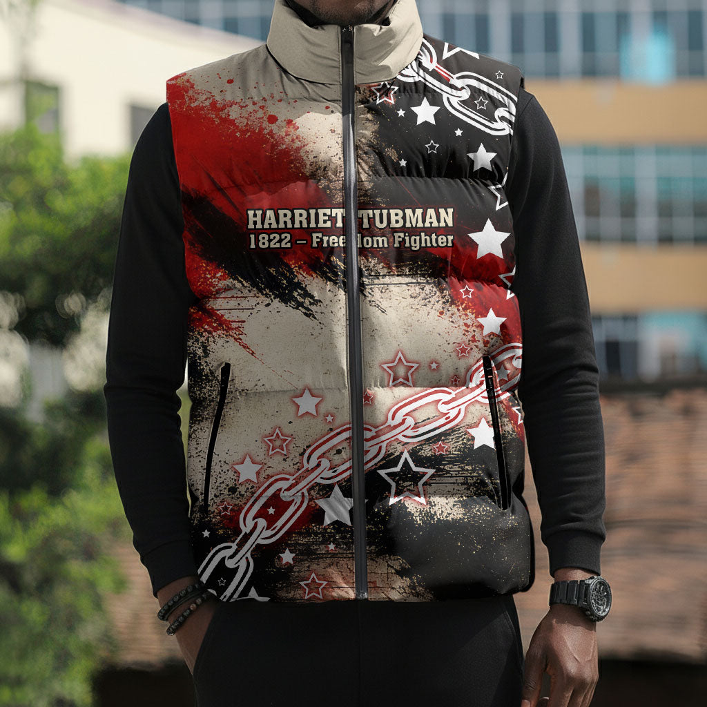 Freedom Fighter Harriet Tubman Sleeveless Puffer Jacket Freedom Was The Destination 1822