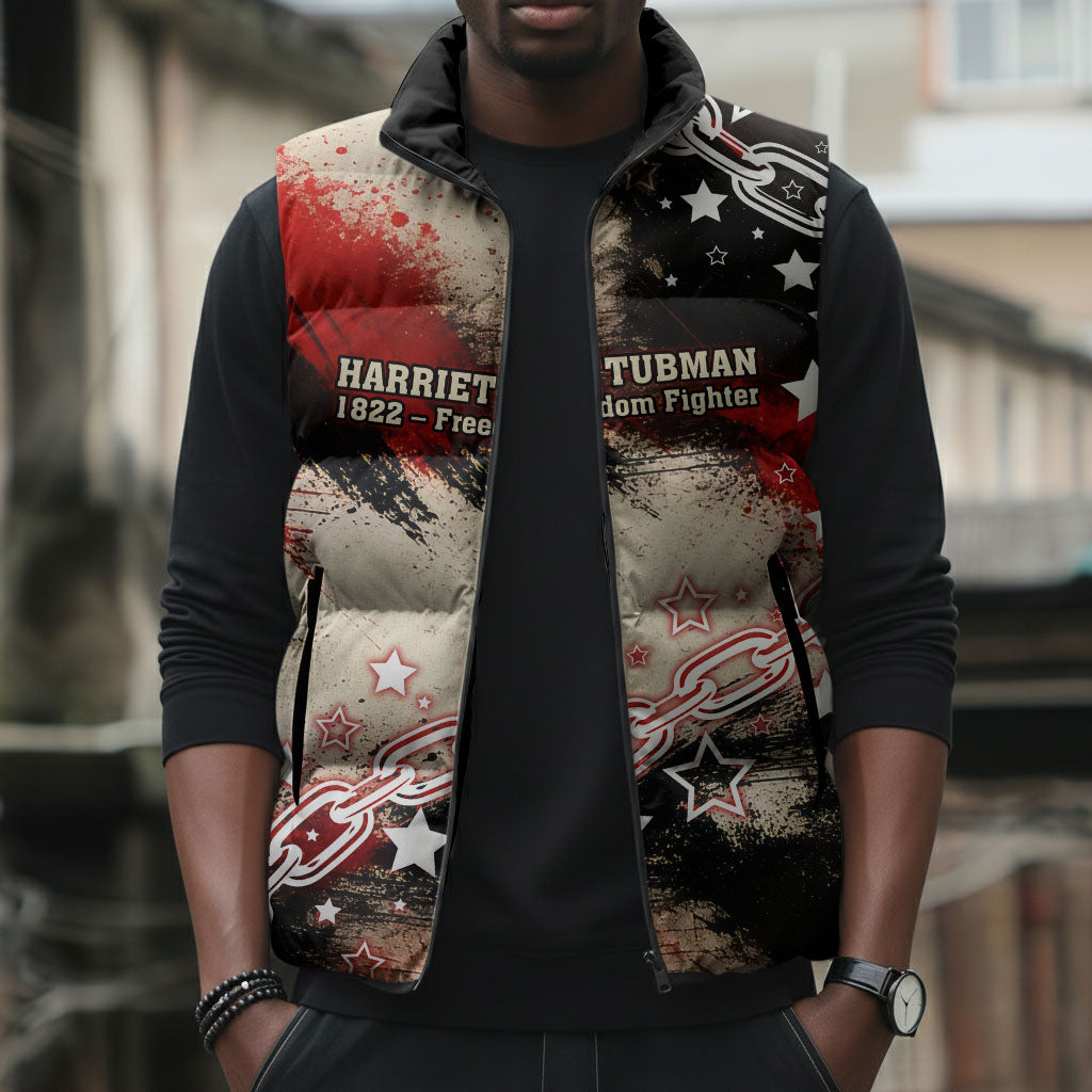 Freedom Fighter Harriet Tubman Sleeveless Puffer Jacket Freedom Was The Destination 1822