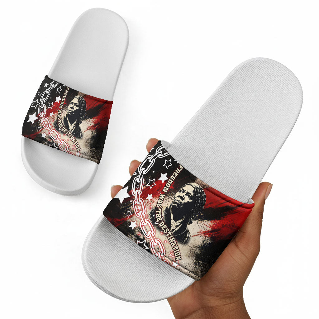Freedom Fighter Harriet Tubman Slide Sandals Freedom Was The Destination 1822