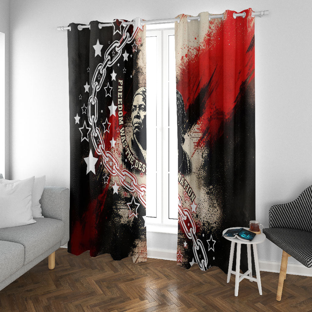 Freedom Fighter Harriet Tubman Window Curtain Freedom Was The Destination 1822
